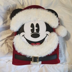 NWT Santa Mickey Disney Loungefly bag